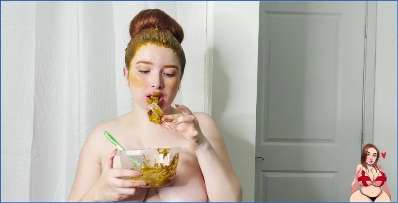 GingerCris e la sua rovinosa routine di make-up con lo strato di scat - vidéo fétiche