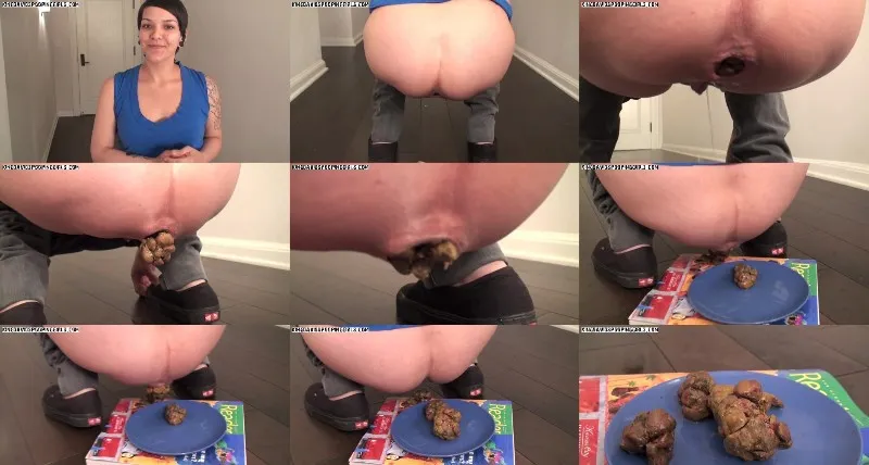 Alina si lascia andare in corridoio con un grosso ammasso di scat - vidéo fétiche